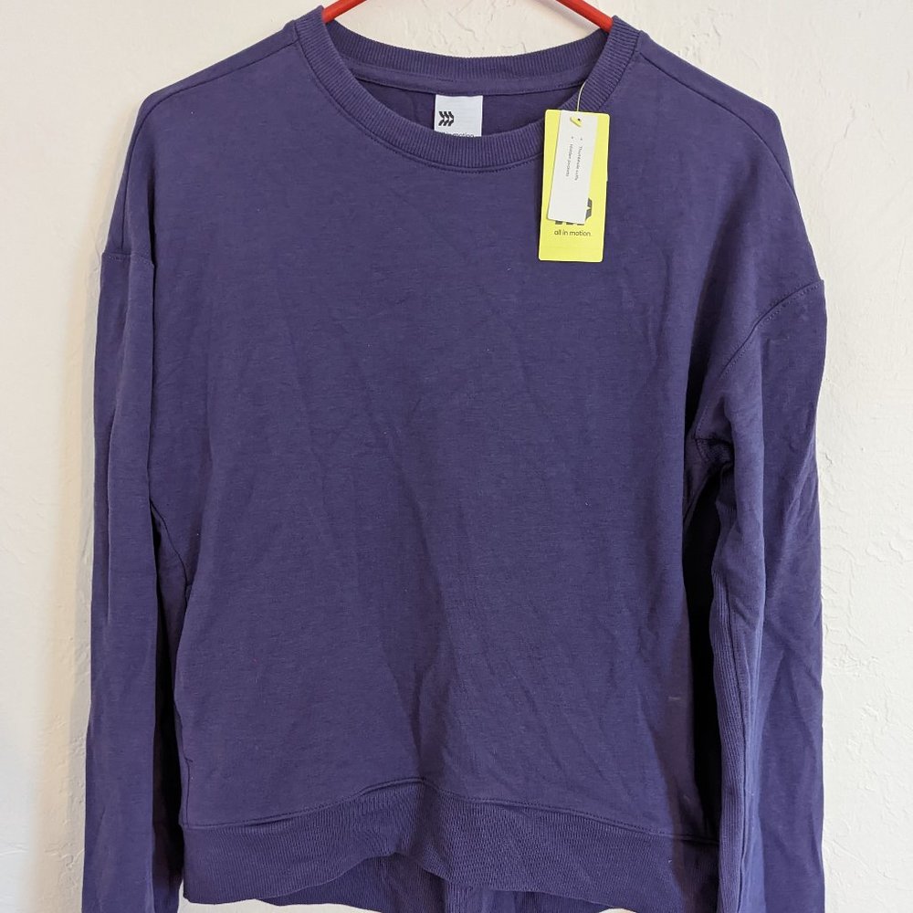 NWT Women's All In Motion Purple Pullover Top XS
